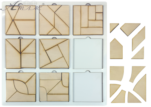 Игрушка развивающая Головоломка Сложи Квадрат, третий уровень сложности AS-7156 фото 2