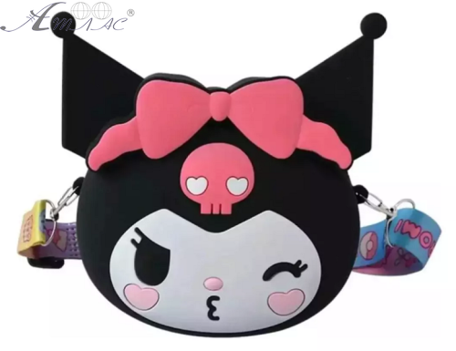 Кошелек силиконовый Sanrio Kuromi силикон 14 см С68965 Кошелек силиконовый Sanrio Kuromi силикон 14 см С68965