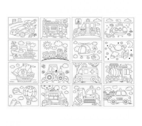 Раскраска ASH Транспорт А 5  8 листов  23339 фото 2