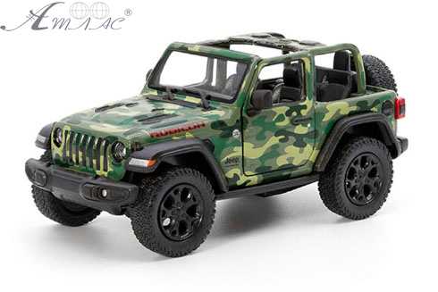 Іграшка Модель Kinsmart, Jeep Wrangler Cabrio хакі  KT5420WA фото 2