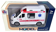 Игрушка Машинка Скорая помощь 14 см инерционная 8801