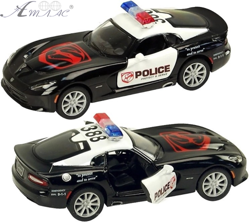 Машинка Kinsmart Dodge SRT Viper GTS 2013 рік Police KT5363WР фото 3 Машинка Kinsmart Dodge SRT Viper GTS 2013 рік Police KT5363WР фото 3