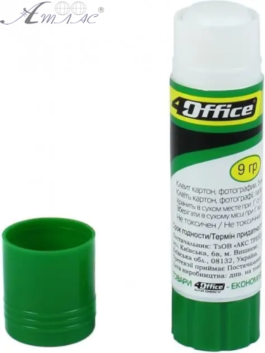 Клей-олівец PVA  9гр. 4OFFICE  4-337