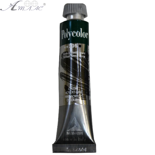 Фарба акрилова Maimeri Polycolor 20 мл Зелена темно Яскрава 1202305 Фарба акрилова Maimeri Polycolor 20 мл Зелена темно Яскрава 1202305