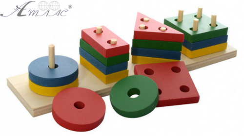 Игрушка Деревянная Пирамидка сортер 22 х 7 х 5,5см 0715 фото 2 Игрушка Деревянная Пирамидка сортер 22 х 7 х 5,5см 0715 фото 2