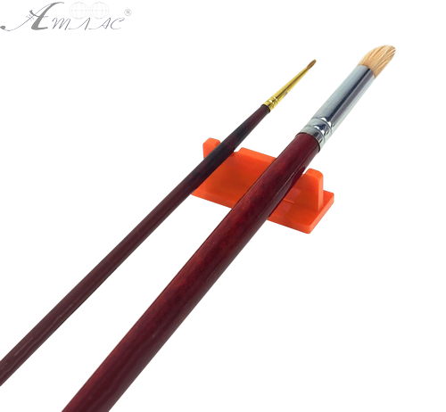 Підставка під два пензлика, помаранчевий пластик AS-0062 фото 2 Підставка під два пензлика, помаранчевий пластик AS-0062 фото 2