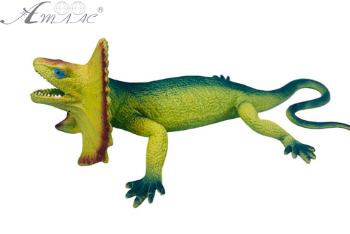 Іграшка Силіконова тягнучка Ящірка Велика зелена з жовтою гривою 12688 фото 2 Іграшка Силіконова тягнучка Ящірка Велика зелена з жовтою гривою 12688 фото 2