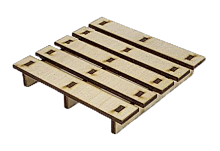 Подставка под чашку Поддон сувенирный односторонний, фанера 9*9*1,5см  AS-4318