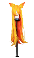Перука Ahri Gumiho 100см жовтий з вушками  12985