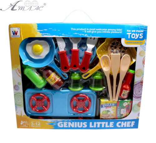Іграшка Набір посуду з плитою в коробці W019-6 Іграшка Набір посуду з плитою в коробці W019-6