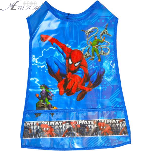 Фартух дитячий з кишенькою Людина Павук синій 23560-23 Фартух дитячий з кишенькою Людина Павук синій 23560-23