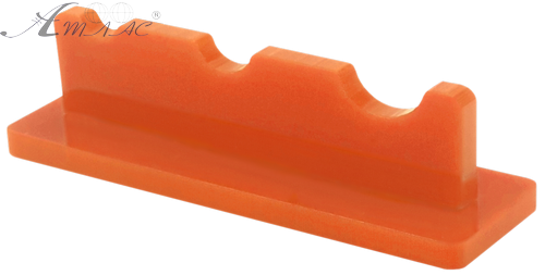 Подставка под три кисточки, оранжевый пластик AS-0063 Подставка под три кисточки, оранжевый пластик AS-0063