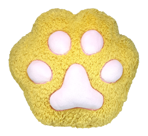 Игрушка мягкая подушка оттиск лапки Желтая 30 х 25 х 15 см 17539 Игрушка мягкая подушка оттиск лапки Желтая 30 х 25 х 15 см 17539
