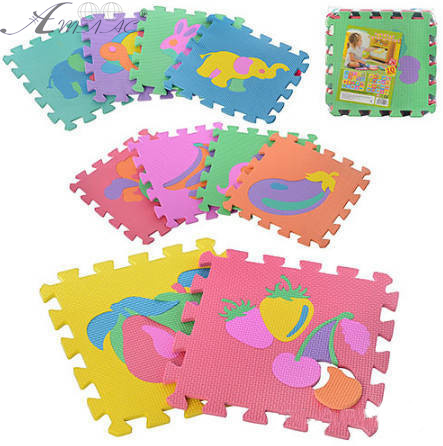 Іграшка Килимок Пазли м'який овочі 10 шт - 29 х 29см 0376 Іграшка Килимок Пазли м'який овочі 10 шт - 29 х 29см 0376