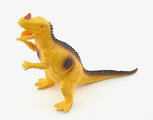 Іграшка силіконова антистрес, динозавр бежевий з рогом 14 см  03465