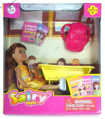 Кукла Defa Lucy Малышка в школе 13 см  8298