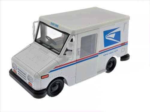Машинка модель Kinsfun USPS почтовый фургон K5112W Машинка модель Kinsfun USPS почтовый фургон K5112W