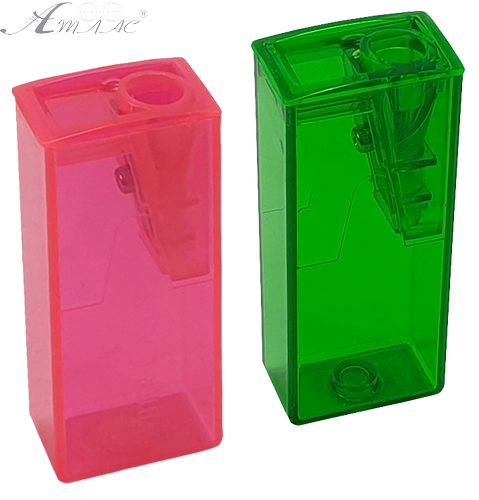 Точилка FABER-CASTELL кольорова з контейнером 125FLV