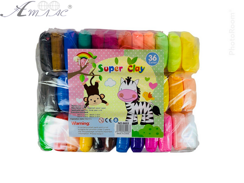 Пластилін Супер Легкий, набір 36 шт. по 11 г. в пакеті 6603 фото 2 Пластилін Супер Легкий, набір 36 шт. по 11 г. в пакеті 6603 фото 2