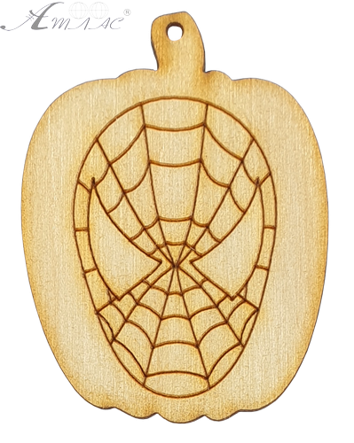 Фигурка фанерная - Тыква с Человеком-пауком 4 x 5,5 см AS-4618, В-0220 Фигурка фанерная - Тыква с Человеком-пауком 4 x 5,5 см AS-4618, В-0220