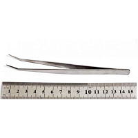 Пинцет изогнутый из нержавеющей стали 14,5 см  18322
