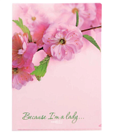 Папка уголок А4 Leo Сакура 180мкм  490633