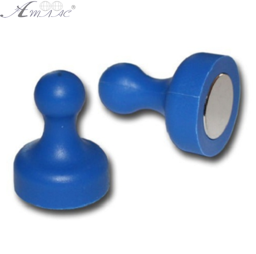 Магнит неодимимовый Пешка для доски 19х25мм 1шт Синий  07478