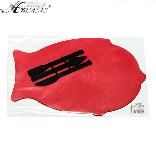 Доска для пластилина Фигурная "Рибка" 27 х 19,4 см с тремя стеками AS-0204 Доска для пластилина Фигурная "Рибка" 27 х 19,4 см с тремя стеками AS-0204