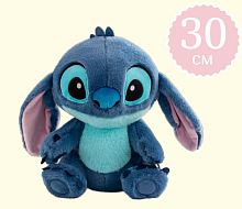 Іграшка м'яка Стич синій пухнастий 30 см. С-786