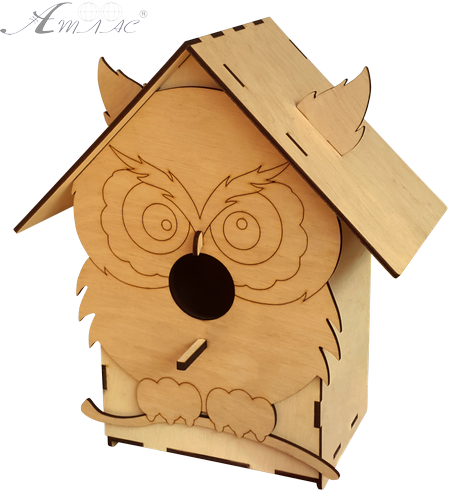 Скворечник № 4/1 сова, окрашенный, морилка под лаком 28.5 х 19 х 32 см AS-4361 Скворечник № 4/1 сова, окрашенный, морилка под лаком 28.5 х 19 х 32 см AS-4361