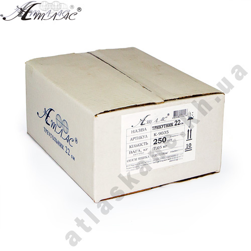 Трикутник 22 см великий з транспортиром, прозорий AS-0614, К-9040 фото 3 Трикутник 22 см великий з транспортиром, прозорий AS-0614, К-9040 фото 3