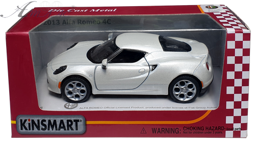 Машинка Kinsmart Alfa Romeo 4C 2013 р KT5366W Машинка Kinsmart Alfa Romeo 4C 2013 р KT5366W