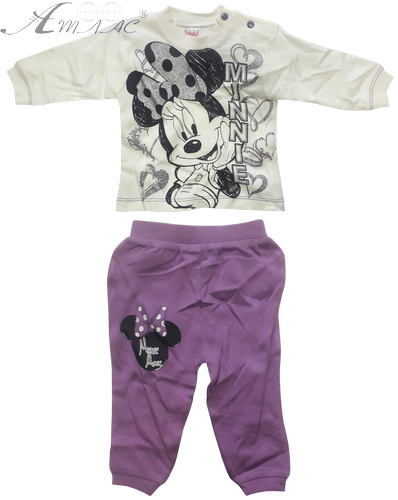 Набор футболка с длинным рукавом + штаны, для девочки, Минни 02641 Набор футболка с длинным рукавом + штаны, для девочки, Минни 02641