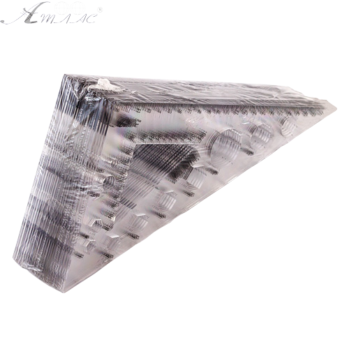 Трикутник 22 см великий з транспортиром, прозорий AS-0614, К-9040 фото 2 Трикутник 22 см великий з транспортиром, прозорий AS-0614, К-9040 фото 2