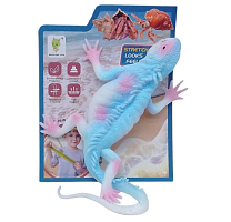 Іграшка силіконова антистрес, Варан блакитний 32см 13867