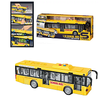 Игрушка Автобус двери открываются+свет+звук 28 см  JS120В