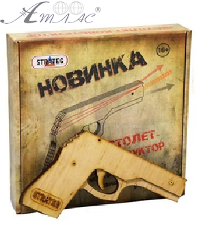 Игрушка Деревянная Пистолет Стратег Беретта  М9 401 фото 2