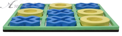 Крестики - Нолики ЦВЕТНЫЕ из фанеры 14 х 14 см AS-7131 фото 3 Крестики - Нолики ЦВЕТНЫЕ из фанеры 14 х 14 см AS-7131 фото 3