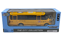 Игрушка Автобус Школьный DieCast Replska 23см двери свет звук   671