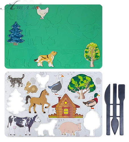 Іграшка Сортер дошка зі звірами та трьома стеками AS-0266 фото 3 Іграшка Сортер дошка зі звірами та трьома стеками AS-0266 фото 3