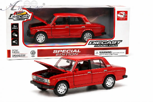 Модель DieCast Replica ВАЗ 2106 Червона світло, звук, метал, інерційна 14см 611A, 16445 фото 2 Модель DieCast Replica ВАЗ 2106 Червона світло, звук, метал, інерційна 14см 611A, 16445 фото 2