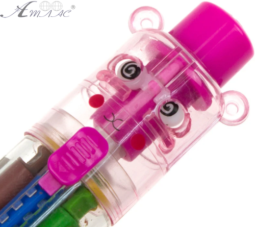 Крейда воскова Пегашка 6 в 1 кольорів у механічному олівці  04082 фото 2