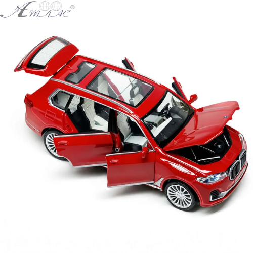 Машинка Автопром BMW Х7 красная металл свет звук 16см 68470 фото 2 Машинка Автопром BMW Х7 красная металл свет звук 16см 68470 фото 2