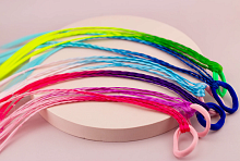 Косички плетеные яркие 40 см на резинке  16514