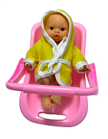 Игрушка Пупс резиновый 10см в переноске  06636