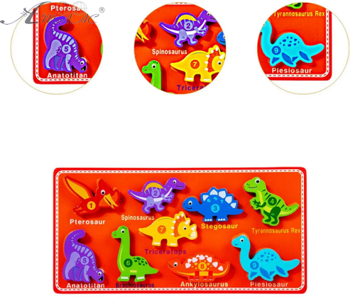 Игрушка Деревянная Рамка-вкладышна липучке Микс  С15059 фото 2