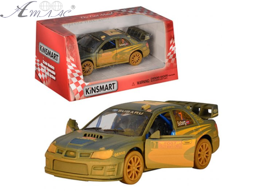Машинка Kinsmart Subaru Impreza WRC 2007 спорт, грязь  KT5328WY