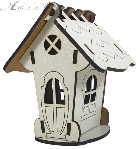 Дом № 18 шкатулка с открывающейся крышей, из МДФ 8 х 8 х 12 см AS-6254, М-2091 Дом № 18 шкатулка с открывающейся крышей, из МДФ 8 х 8 х 12 см AS-6254, М-2091