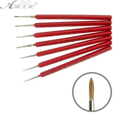 Кисть колонок круглая № 10/0 Kolos Nail art 3009L Кисть колонок круглая № 10/0 Kolos Nail art 3009L