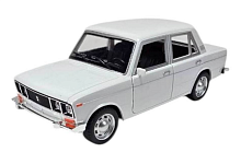 Машинка Best Model ВАЗ 2106 Жигули Белая свет звук пластик 18см  D700-11D